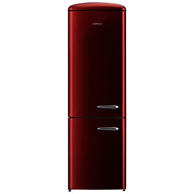 Gorenje ORK193 Freestanding Fridge Freezer, A+++ Energy Rating, Left-Hand Hinge, 60cm Wide Burgundy Gorenje ORK193 Freestanding Fridge Freezer, A+++ Energy Rating, Left-Hand Hinge, 60cm Wide Burgundy